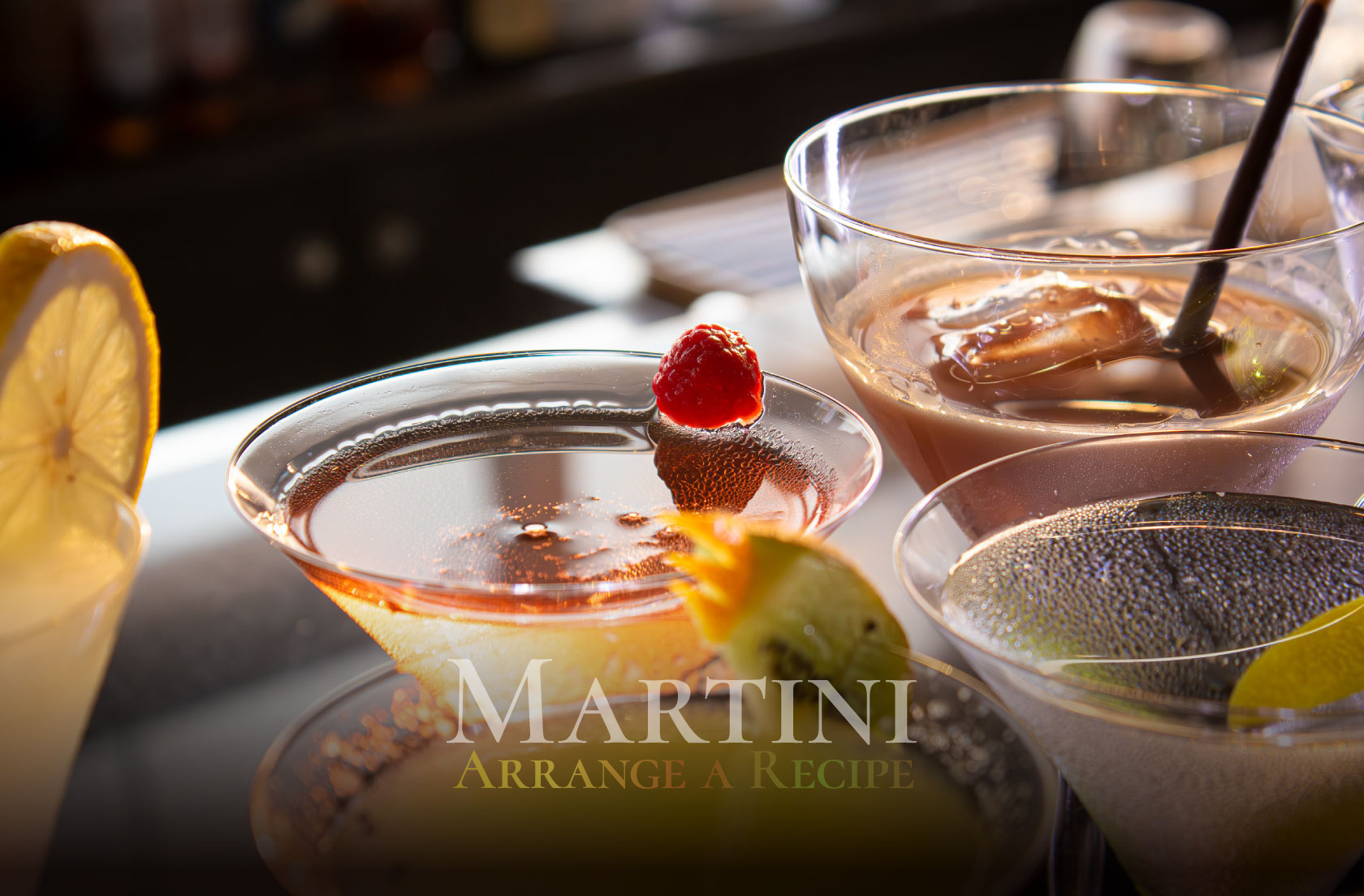 マティーニをアレンジメニューで乾杯Martini Arrange a Recipe